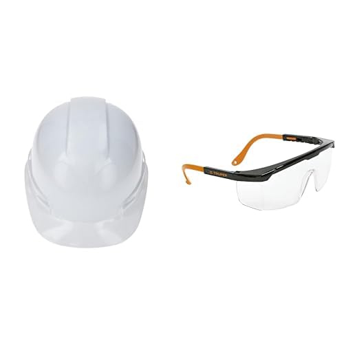 Truper CAS-N, Casco de Seguridad Ajuste de matraca diseño cómodo y Ligero Color Naranja