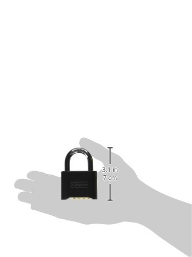 Master Lock 178D - Candado de combinación, 1 paquete, Negro