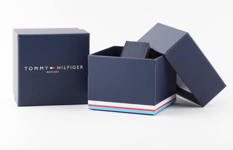 Tommy Hilfiger - Reloj de cuarzo 3H para hombre, correa de piel, resistente al agua, 3 ATM, reloj moderno y elegante, regalo perfecto para él, 42 mm, Marrón