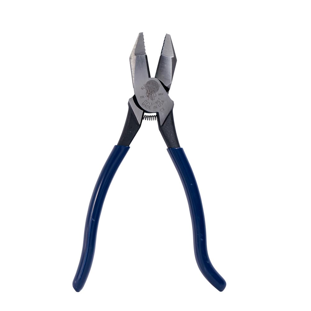 Klein Tools D213-9ST Side-Cutting Pliers, Hi-Leverage for Rebar, 9-9/32"