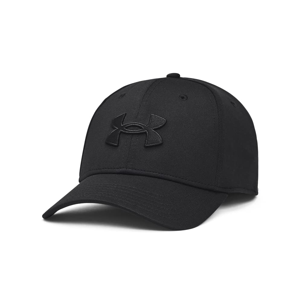 Under Armour Gorra Blitzing Stretch Fit Sombrero para Hombre - (002) Negro - Negro - XL-2XL