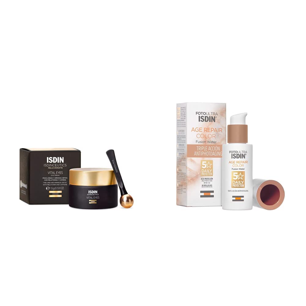 ISDIN Isdinceutics Vital Eyes Crema Contorno de Ojos + Protector Solar - Crema + FotoUltra Age Repair Fusion