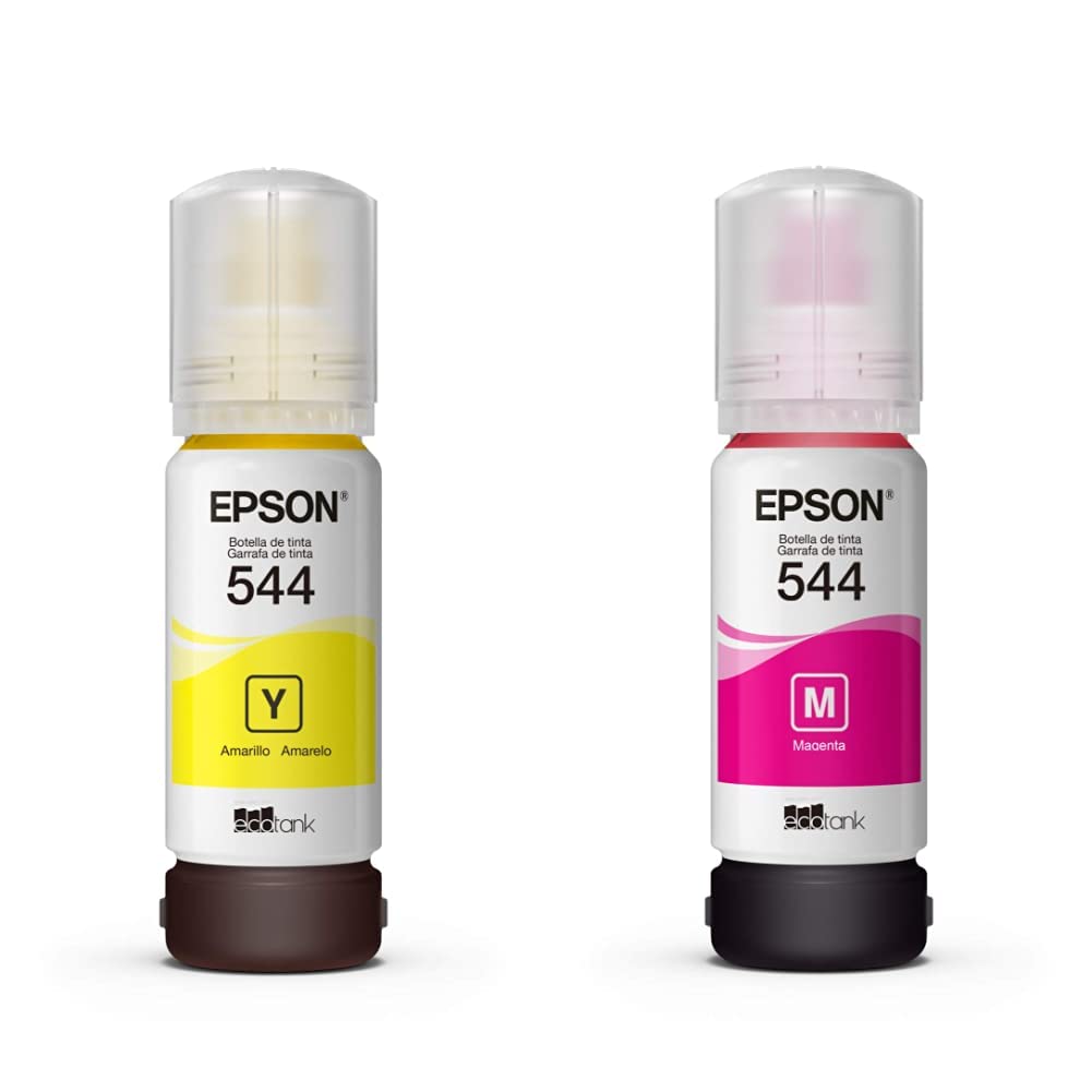 Epson Cartucho Dye para EcoTank, Colores Surtidos - Amarillo - Cartucho Dye + CAREPS5840 Cartucho Dye