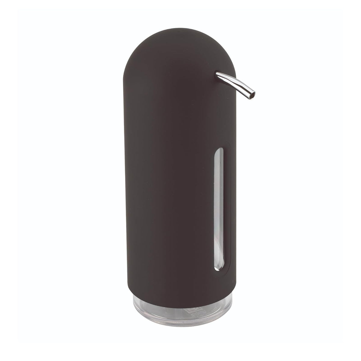 Umbra Penguin Soap Pump, Black | Acabado suave al tacto, acción de presión suave, apertura amplia para recargas, acrílico duradero - Black