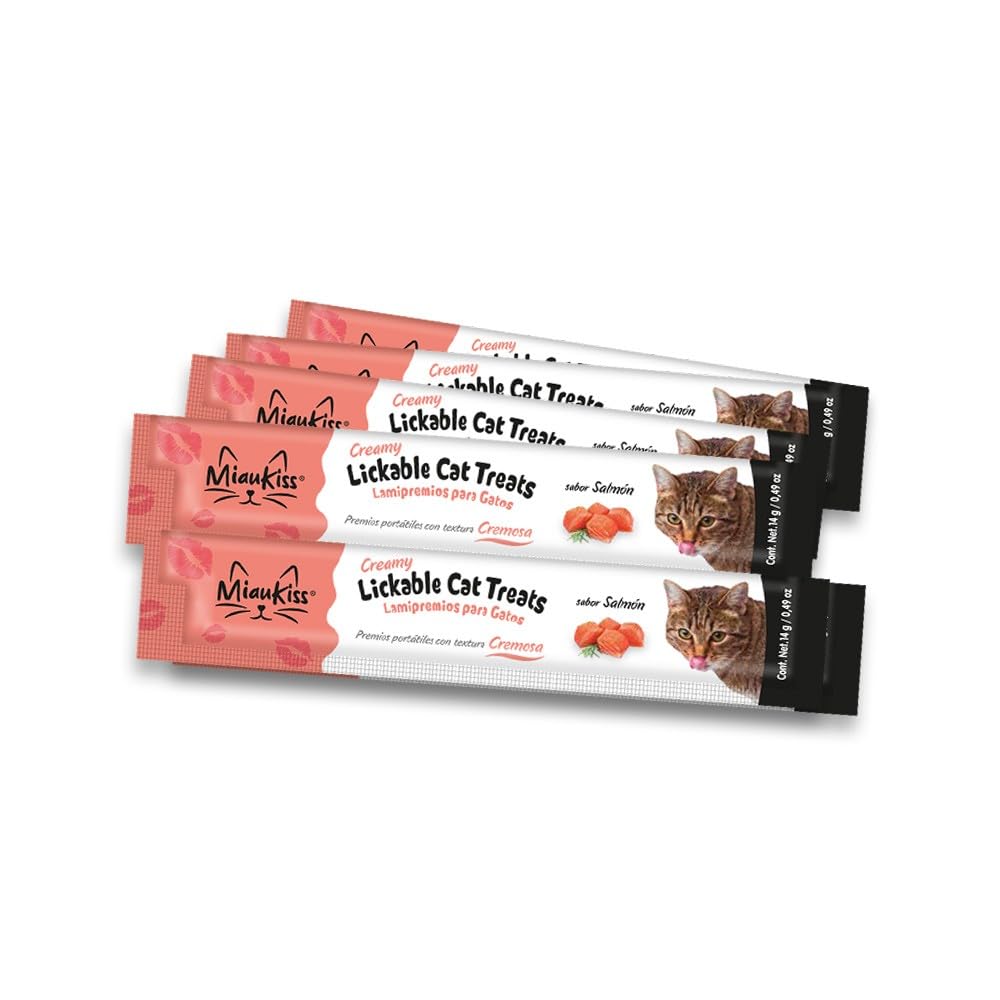 MIAUKISS LICKABLE SALMON 56GR (CAJA CON 48 TUBOS)
