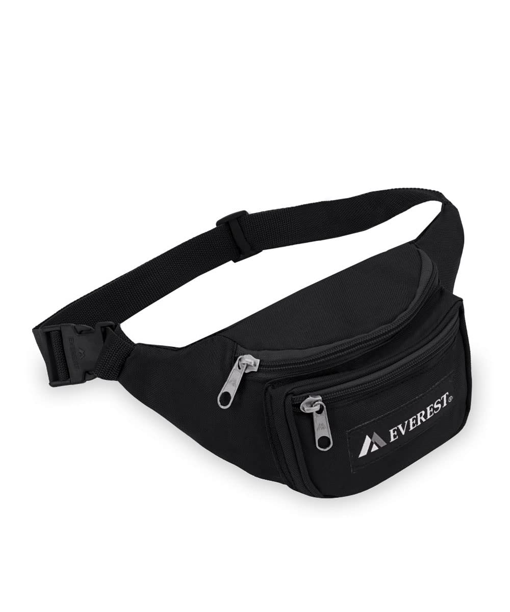 Everest Signature Waist Pack - Junior, Navy, Una talla, Riñonera Signature - Junior - Una talla - Negro -