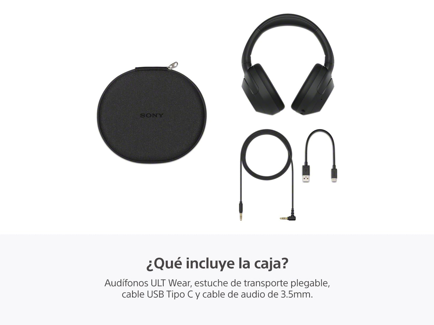 Sony Audífonos Inalámbricos ULT Wear con Bajos Potentes y Cancelación de Ruido - Negro