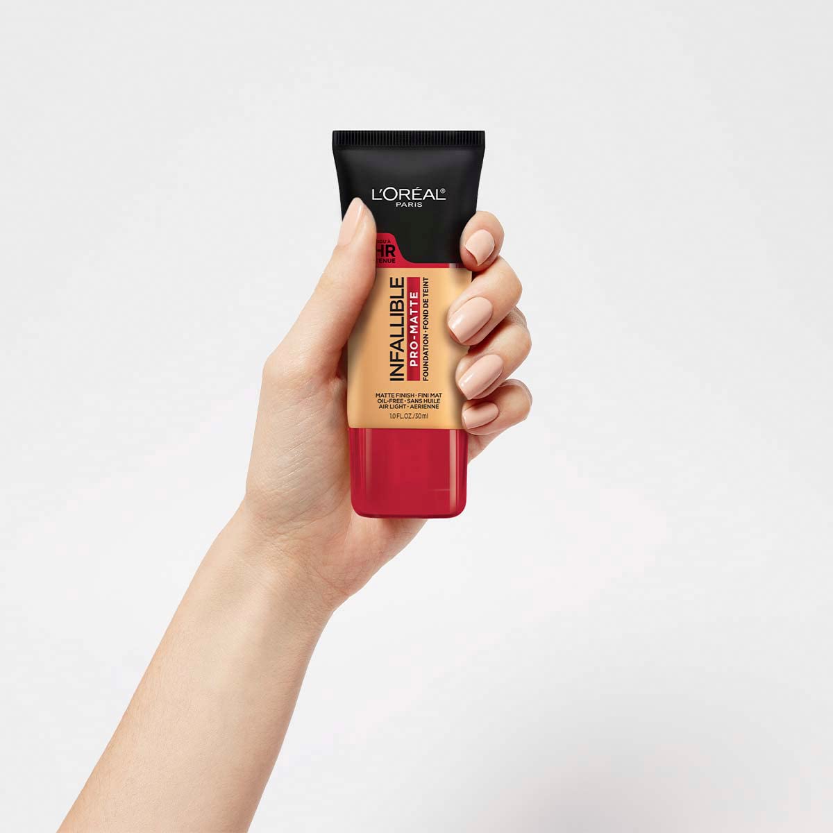 L'Oréal Paris, Base de maquillaje líquida de larga duración, Infallible 24h Pro-matte, Tono Natural Beige 105, 30ml