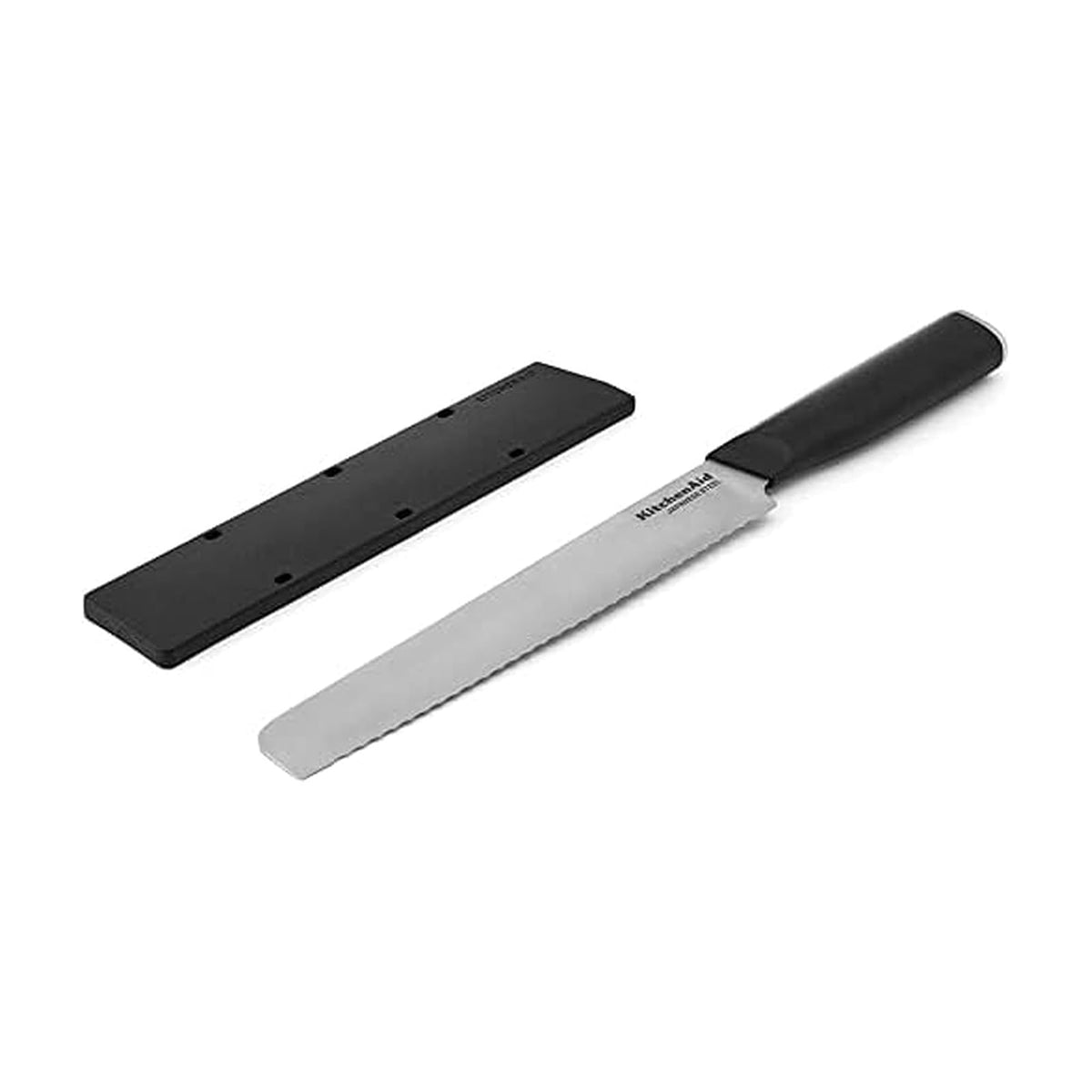 KitchenAid Classic Juego de 4 Cuchillos para Carne 4.5 pulg, Acero Alto Carbono - Cuchillo para pan de 8 pulgadas