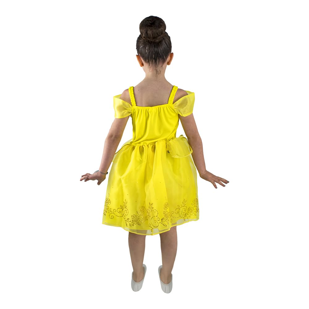 Disney Disfraz Infantil, Bella, Modelo F15382-AZN6, Amarillo, Talla 6 años