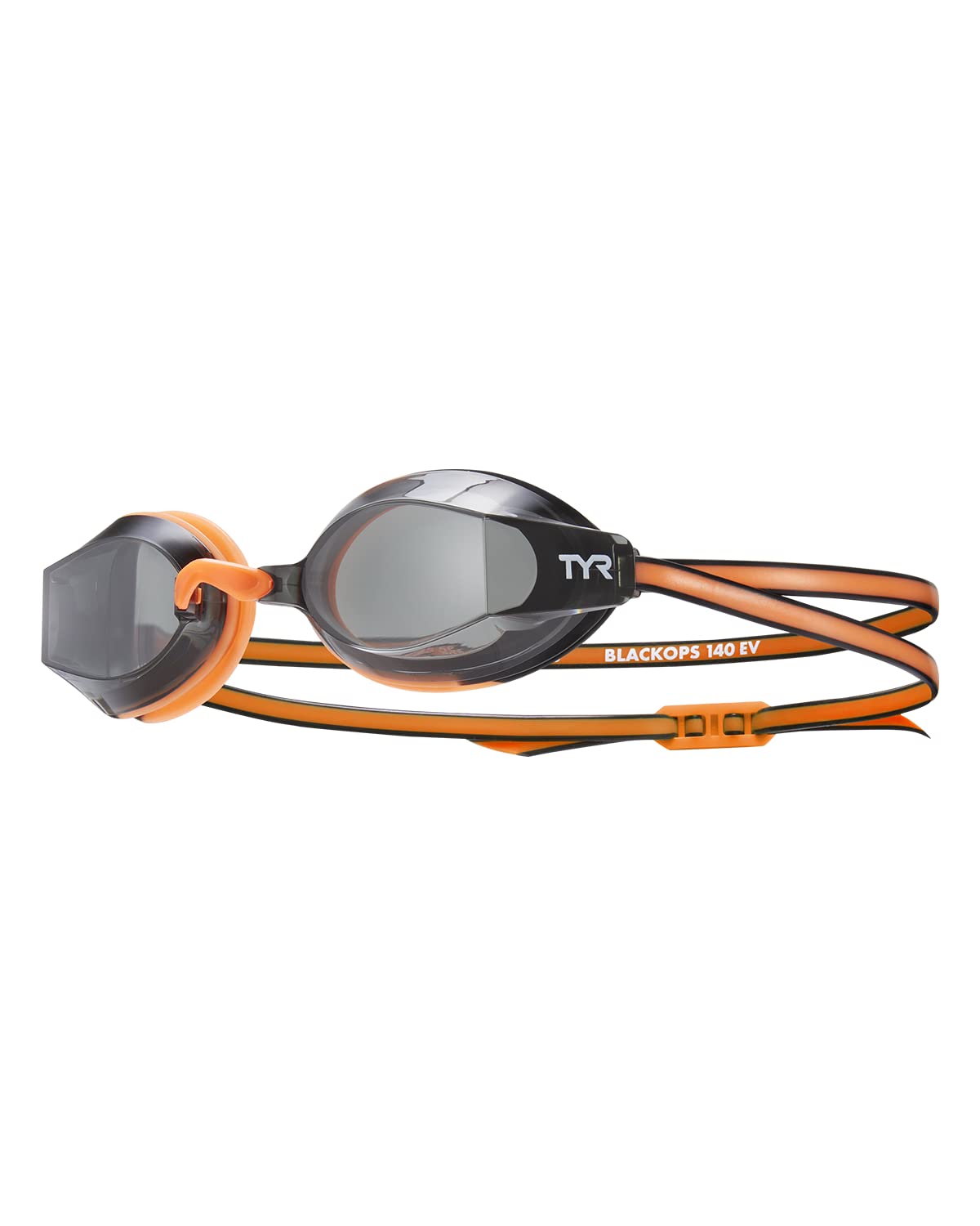 TYR Blackops 140 Ev Racing Goggles Junior Fit Gafas de natación Unisex adulto - talla única - Smoke - Orange - Black