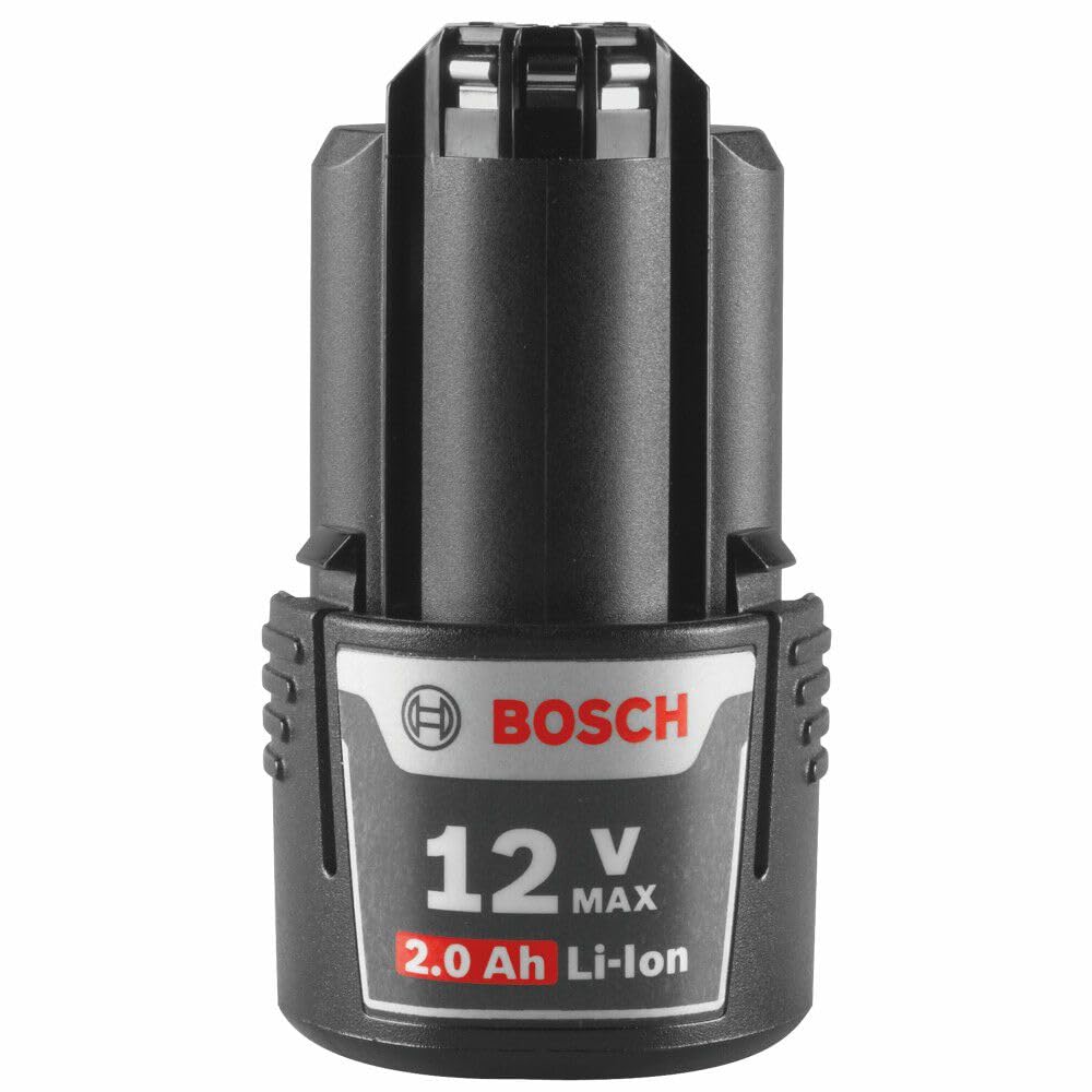 Bosch BAT414 12-Volt Max Lithium-Ion 2.0Ah High Capacity Battery | Compatible con PS20, PS21, PS31, PS41 | Indicador de potencia integrado | Soporte de carga rápida