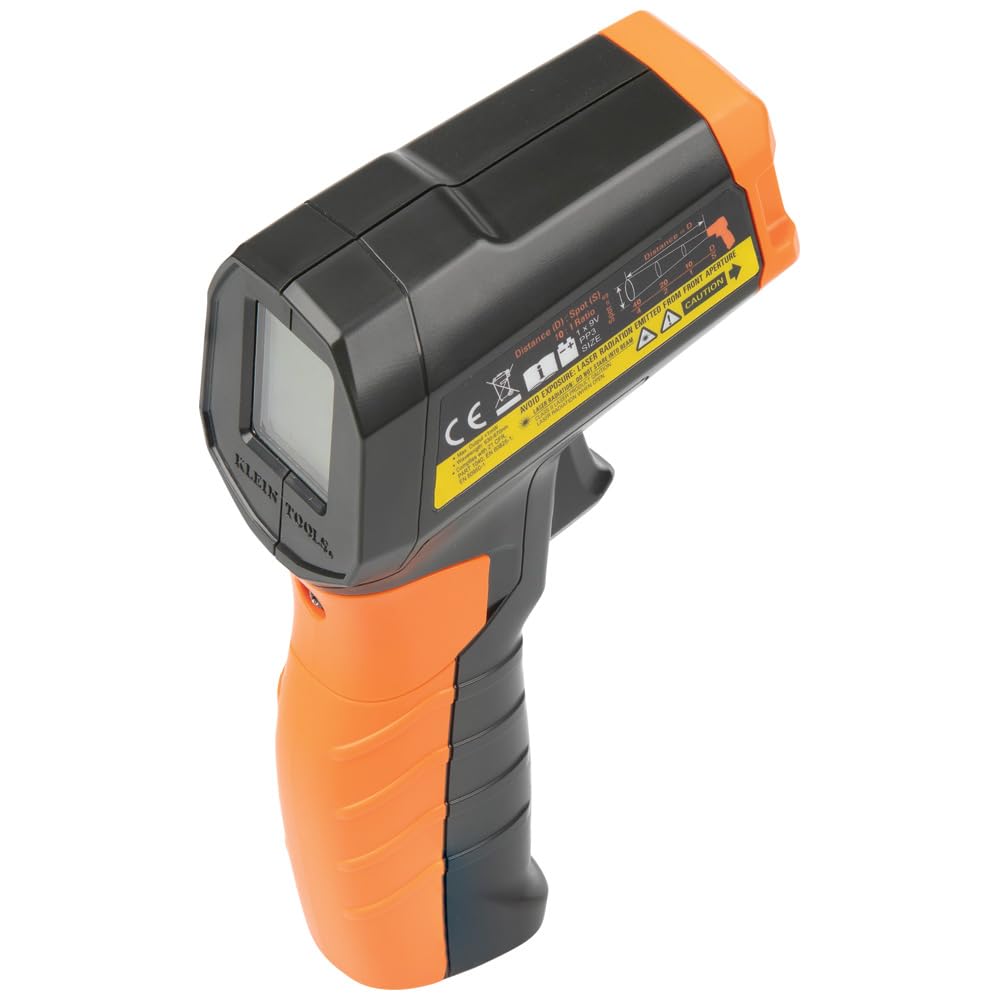 Klein Tools IR1 Termómetro infrarrojo, pistola láser digital es termómetro sin contacto con un rango de temperatura de -4 a 752 grados Fahrenheit