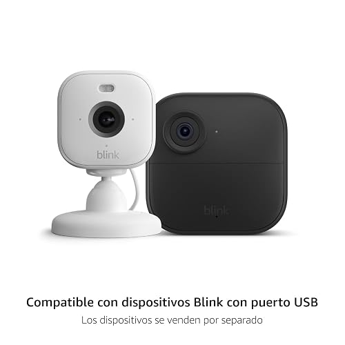 Adaptador de corriente Blink de 13 pies resistente a la intemperie para Blink Mini 2 y 2K+, Blink Arc, Blink Outdoor 4 y 2K+ (blanco)