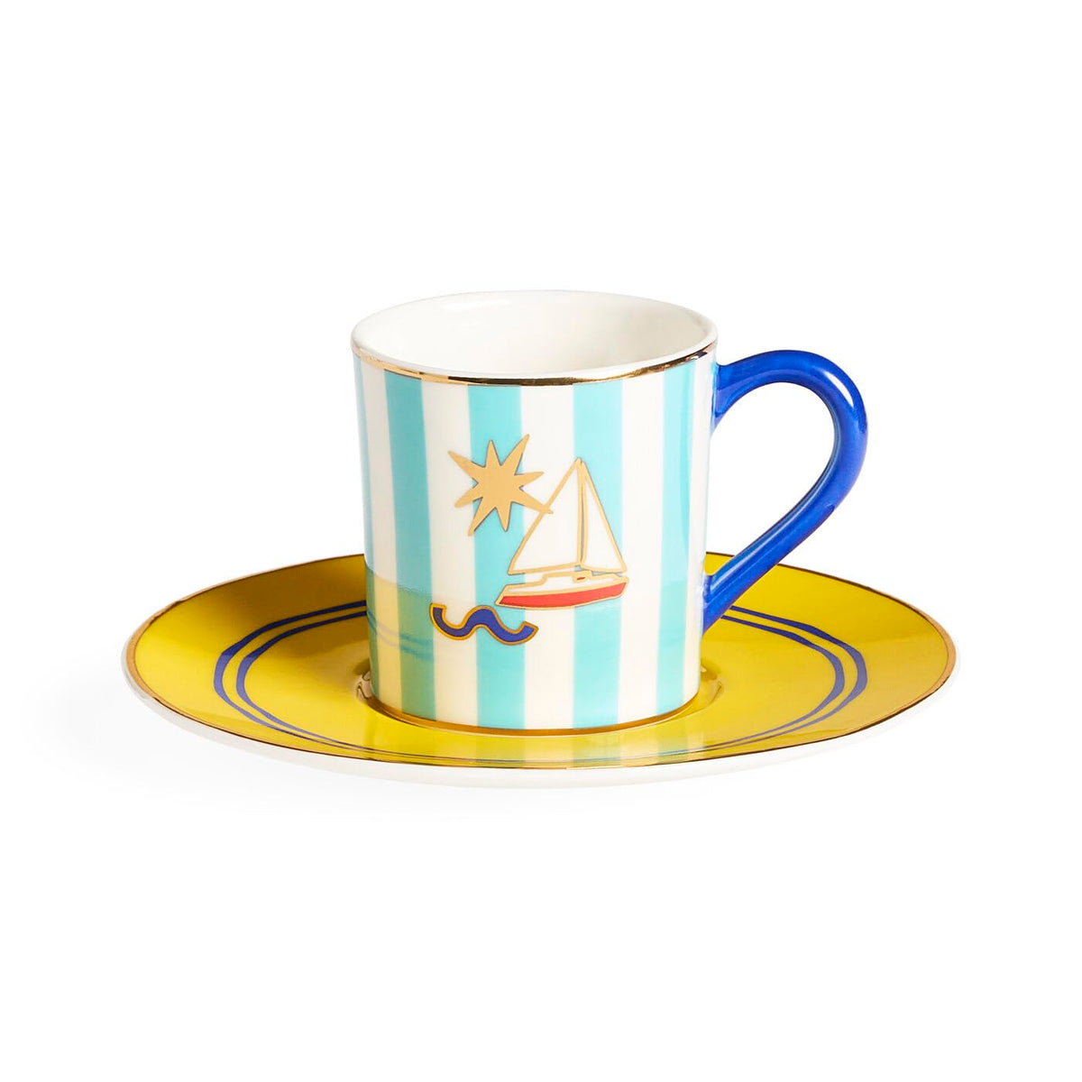 Jonathan Adler Juego de tazas de café expreso Playa en caja