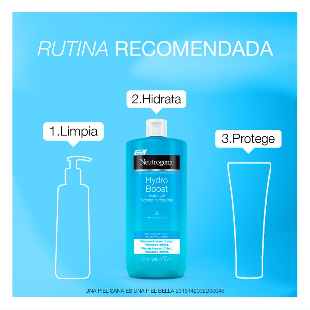 Neutrogena Pack Hydroboost Acido Hialuronico Gel Crema 400 ml + Water Gel 50 gr