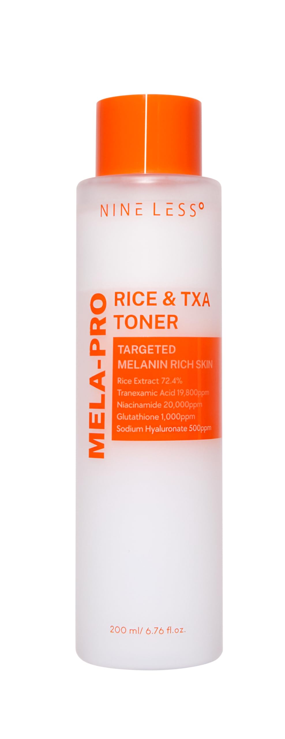 NINELESS-MELA-PRO Rice&TXA Toner 200ml | Ilumina, Hidrata y Reduce Manchas Oscuras | Con Niacinamida, Glutatión y Extractos Botánicos Naturales | Fórmula Coreana Avanzada para Piel Radiante y Uniforme
