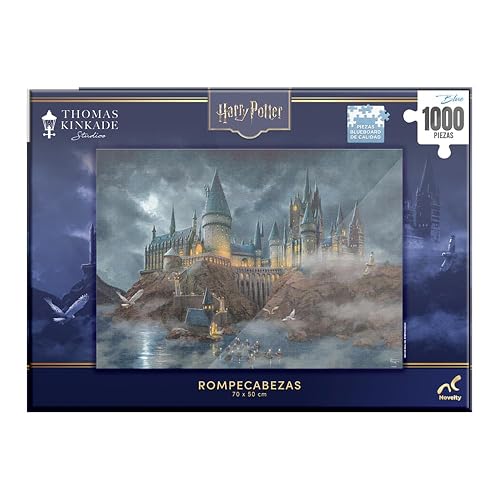 Rompecabezas Premium Harry Potter Hogwarts, Thomas Kinkade, 1000 Piezas,