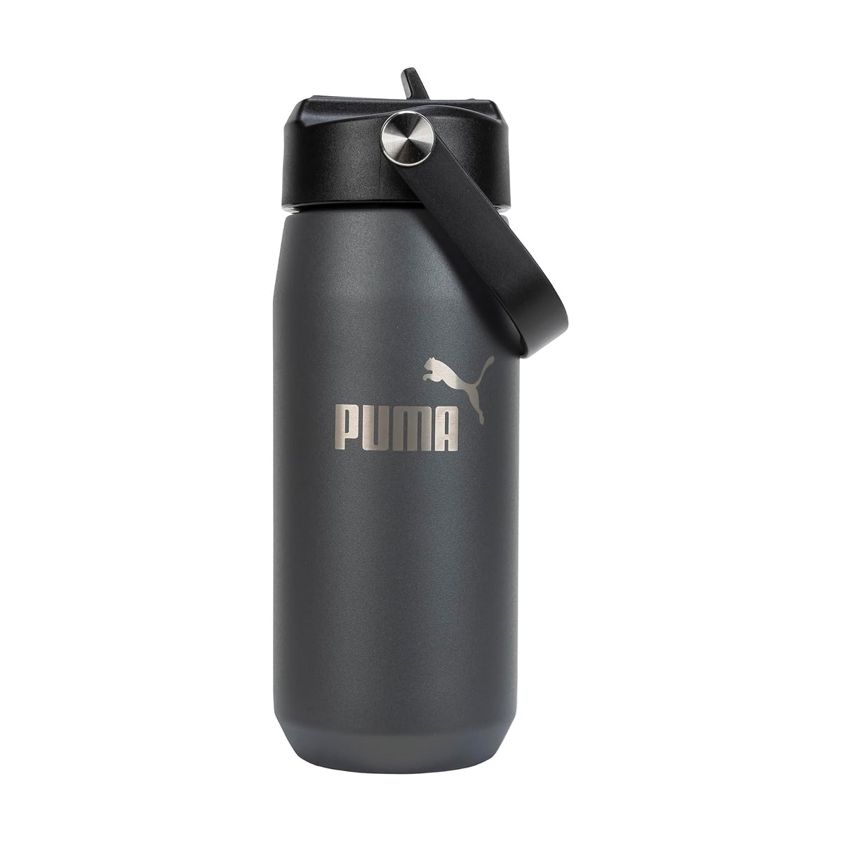 PUMA Evercat - Botella de agua de acero inoxidable de 18 onzas, Gris oscuro, 32 Ounces - Evercat - Botella de agua de acero inoxidable de 18 onzas - Gris oscuro