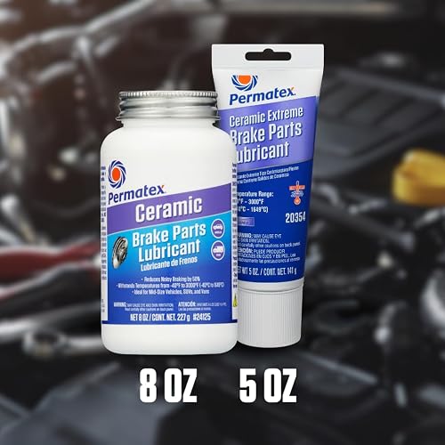 Permatex 24125 - Lubricante para Piezas de Freno Extremo de cerámica, 8 onzas, Paquete de 1
