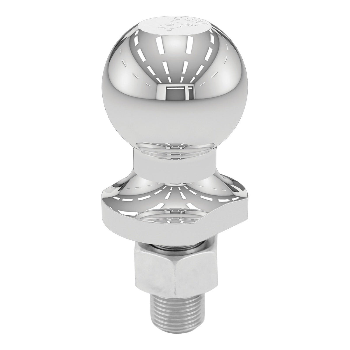 Curt 40061 Bola de Enganche de Remolque cromada, 2 Libras, 1-7/8 Pulgadas de diámetro, vástago de 3/4 x 1-5/8 Pulgadas