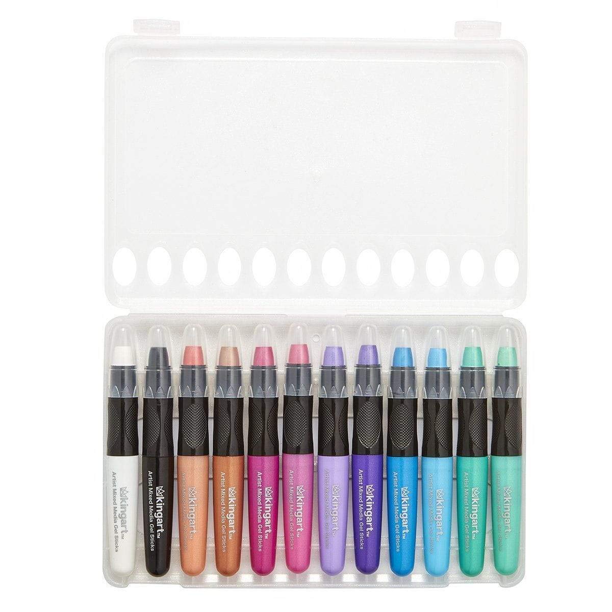 KINGART Juego de 48 lápices de colores únicos, varios colores