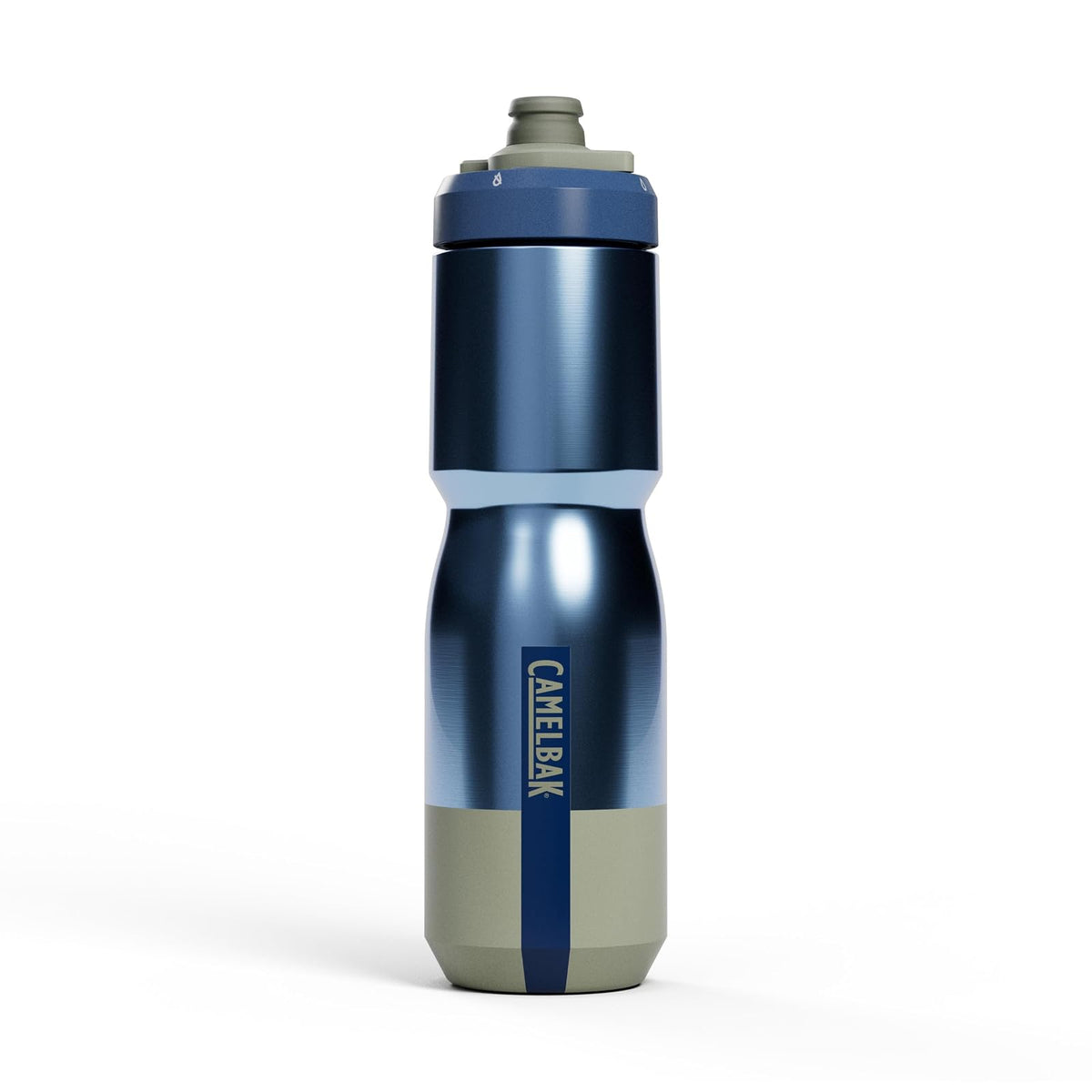 CamelBak Podium - Botella de Agua aislada de Acero para Bicicleta, Mercurio, mar Profundo, 22 onzas - 0.7 Litros - Mercury Deep Sea