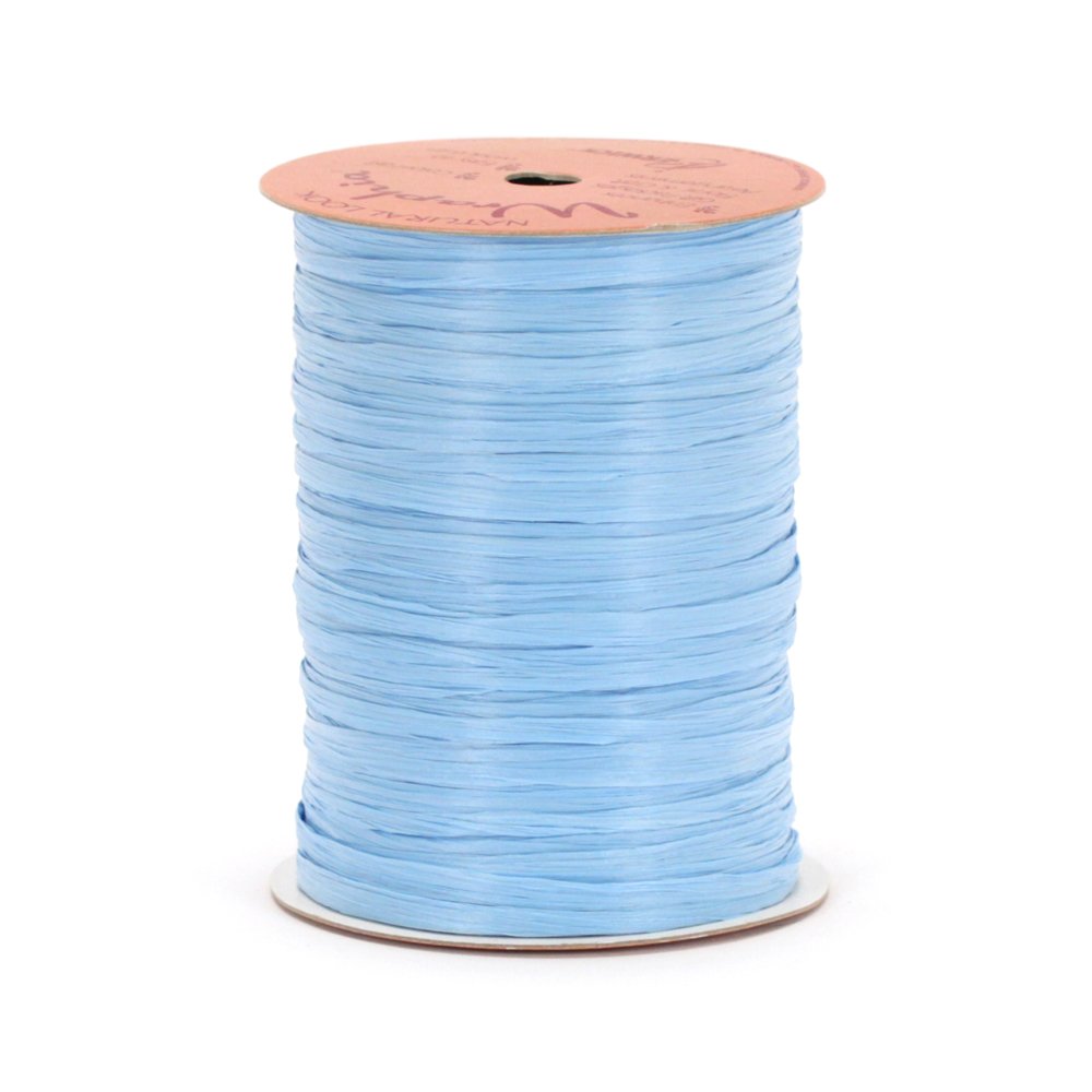 Berwick Offray Cinta de Rafia Mate de 1/4 Pulgadas de Ancho, Azul Williamsburg, 100 Yardas