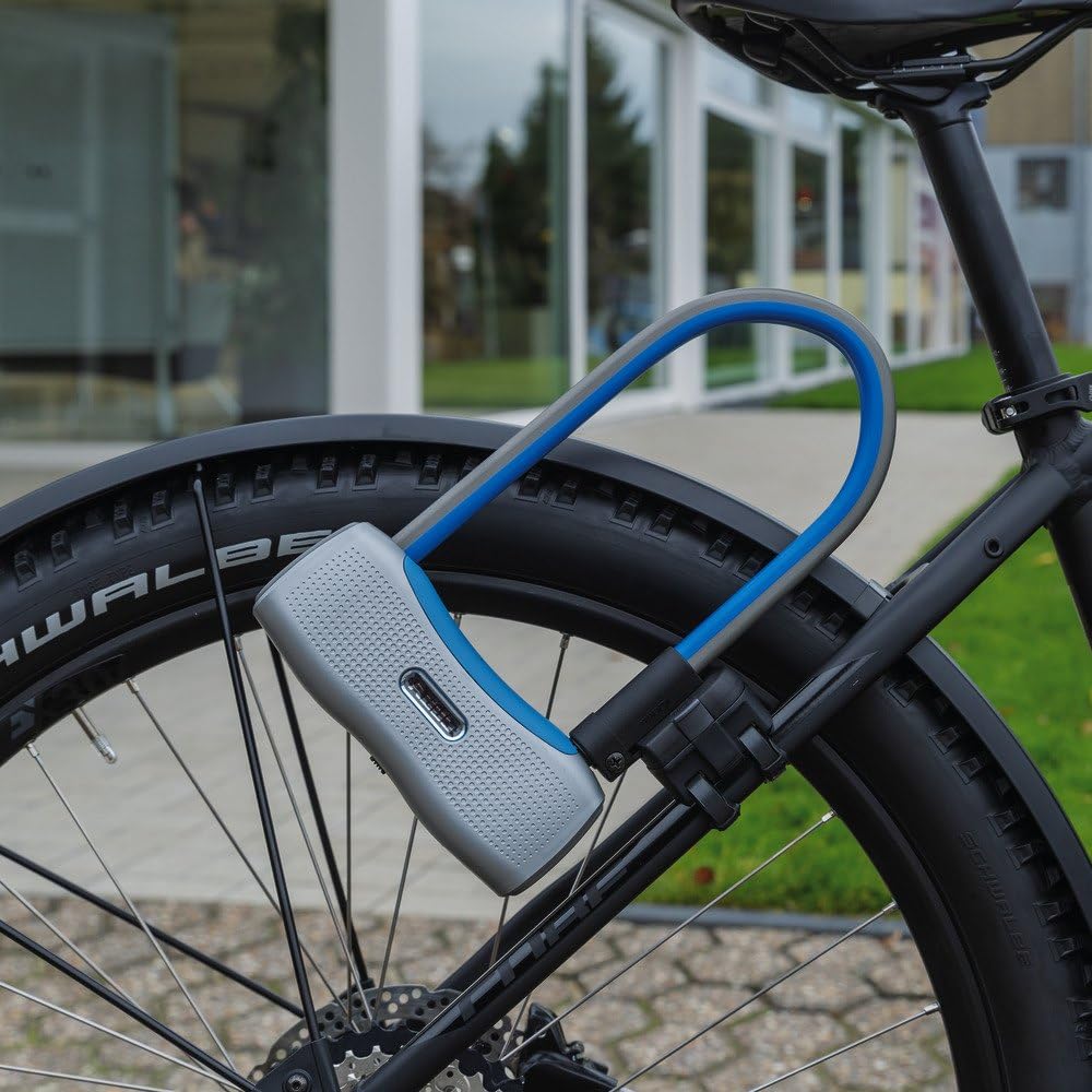 ABUS porta candado USKF - Porta candado en U para transporte seguro en la bicicleta, negro