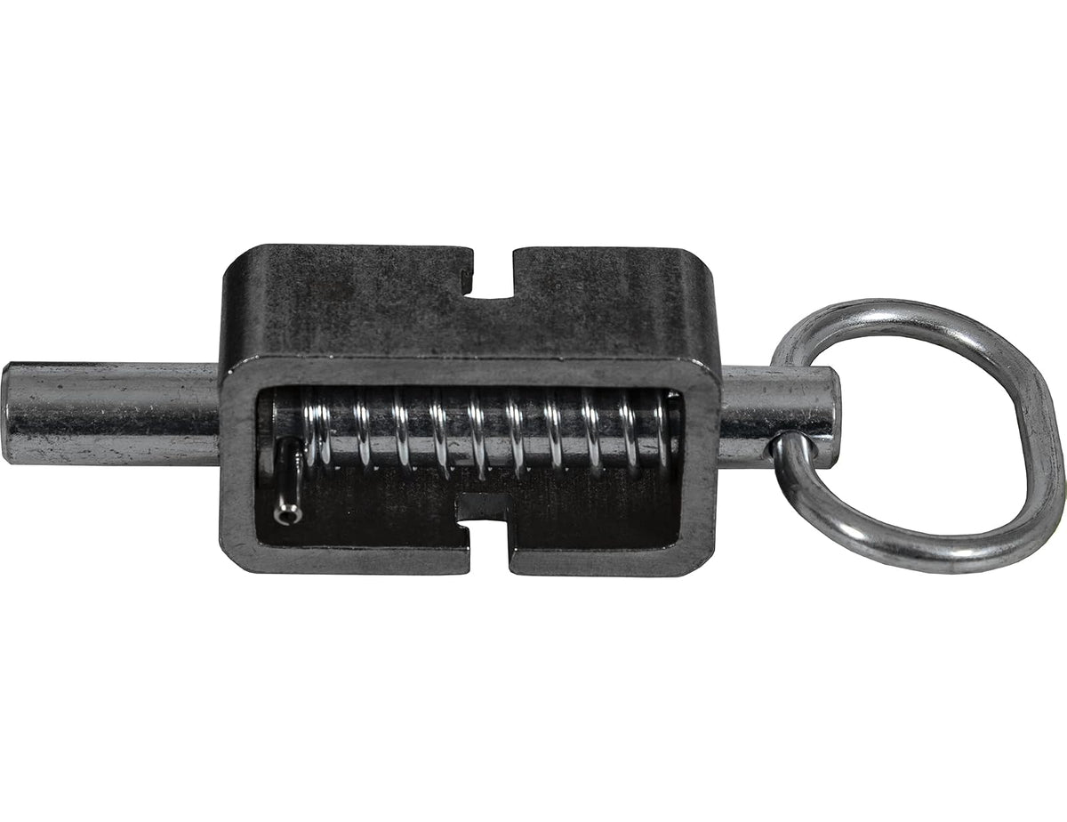 Buyers Products B2598LP - Conjunto de pestillo de resorte de 5/8 pulgadas con tubo liso y émbolo extendido de 1.3 pulgadas, pasador tratado térmicamente, pestillo de puerta utilitaria, pestillo de remolque