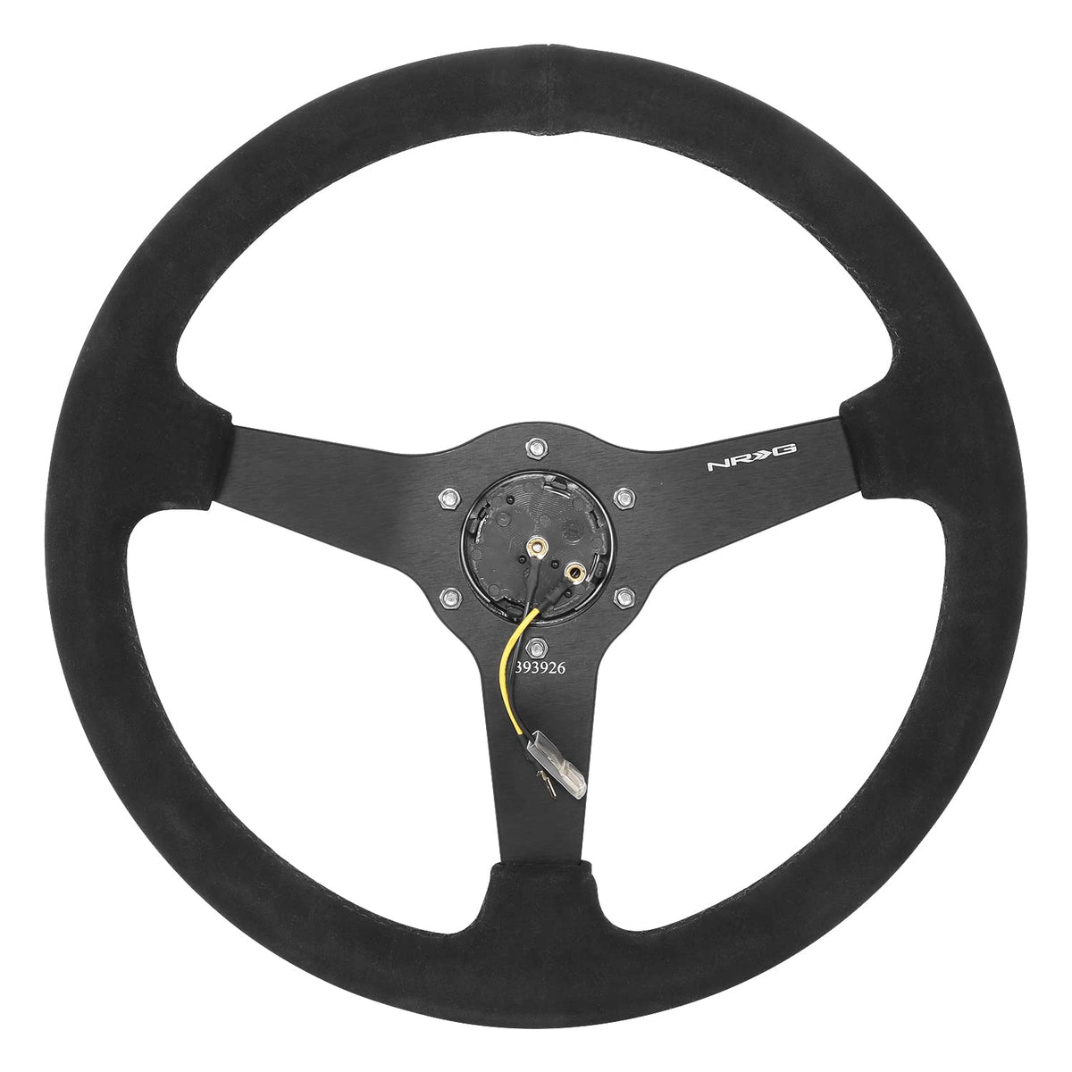 NRG Innovations RST-037MB-S Volante de 3 Radios Envuelto en Gamuza 350 mm