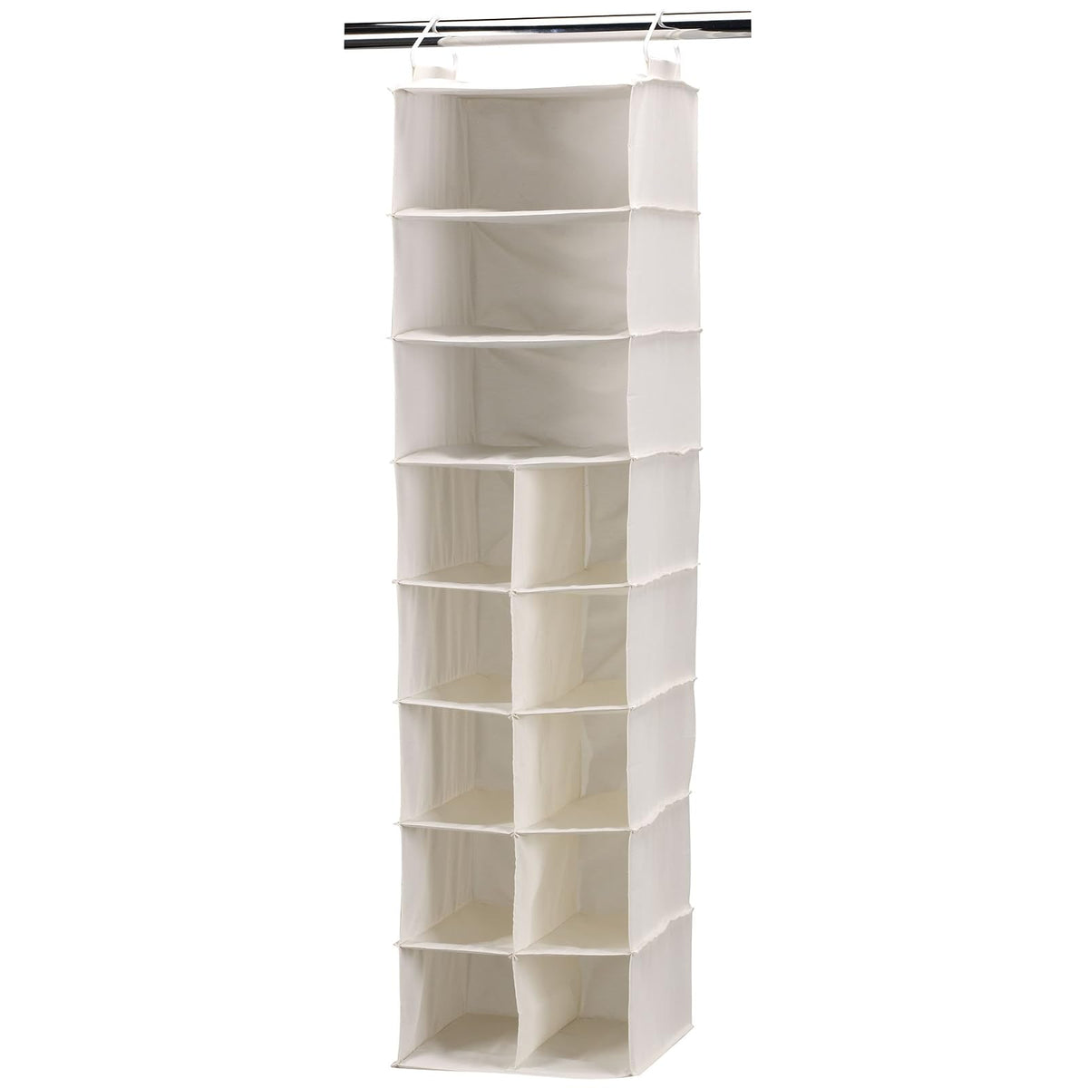 Household Essentials Organizador de Almacenamiento, Blanco, 10-Pocket 3-Shelf, 1 - 10-Pocket 3-Shelf