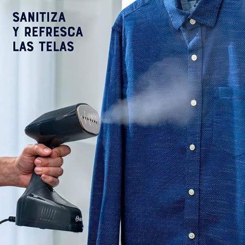 Oster® Vaporizador de Telas Portátil, con Cable de 2.55 Metros, Capacidad de 240 ml, Negro, GCSTES101