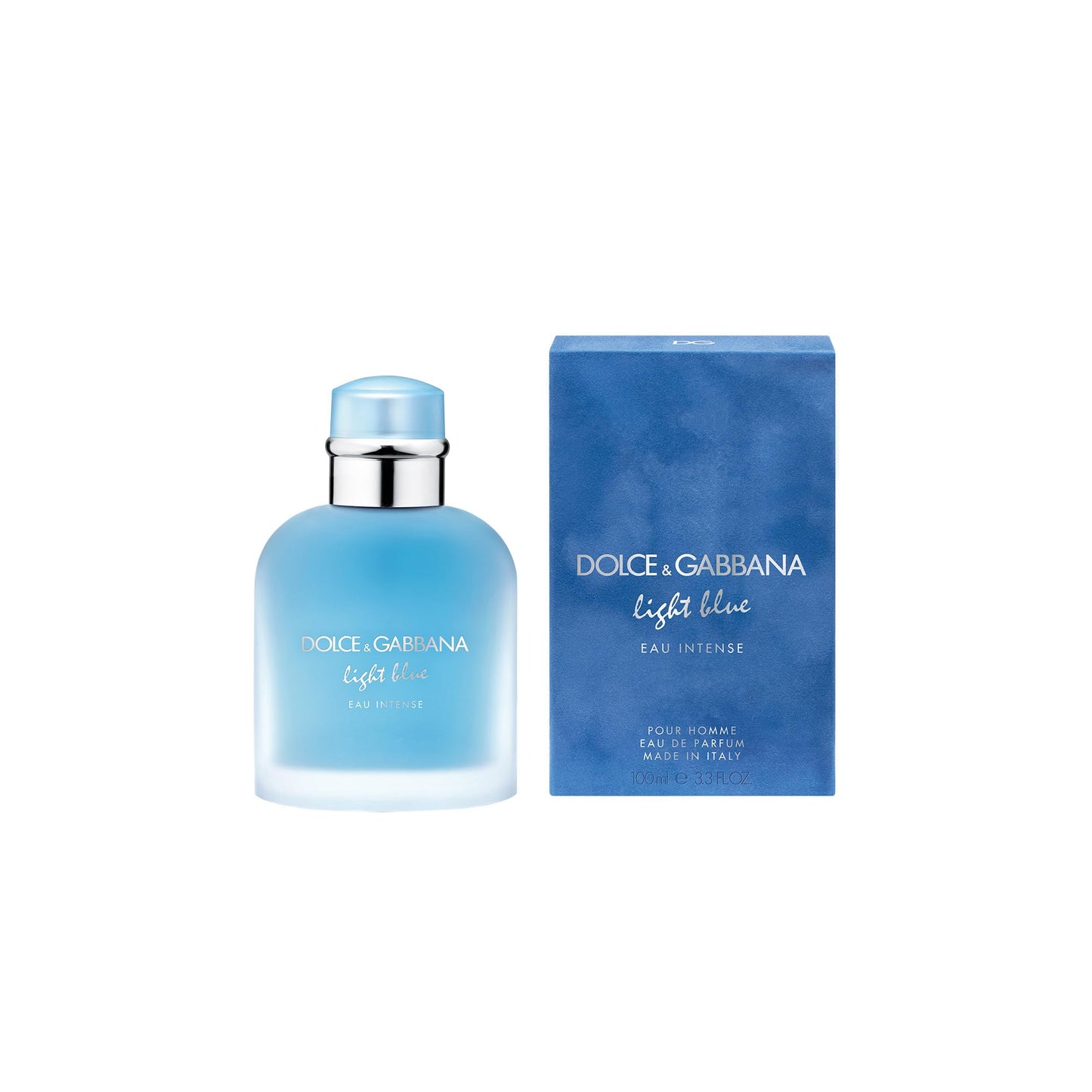 Dolce & Gabbana - Eau de Parfum en aerosol Light Blue Intense para hombre, 3.3 onzas