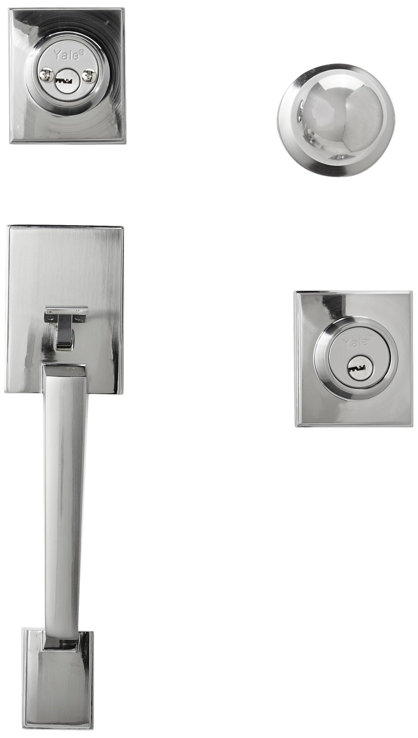 Yale MX88370 Gatillo Napoles Llave-Llave Ball, Cromo Mate