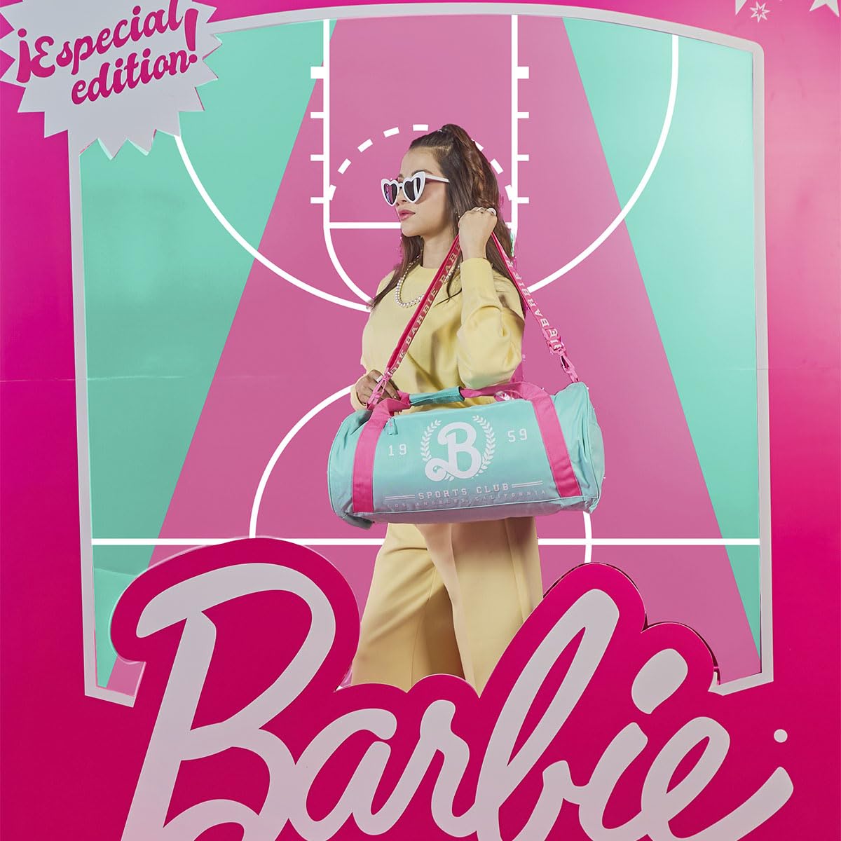 Mochila Para Gym Deportiva Barbie Turquesa