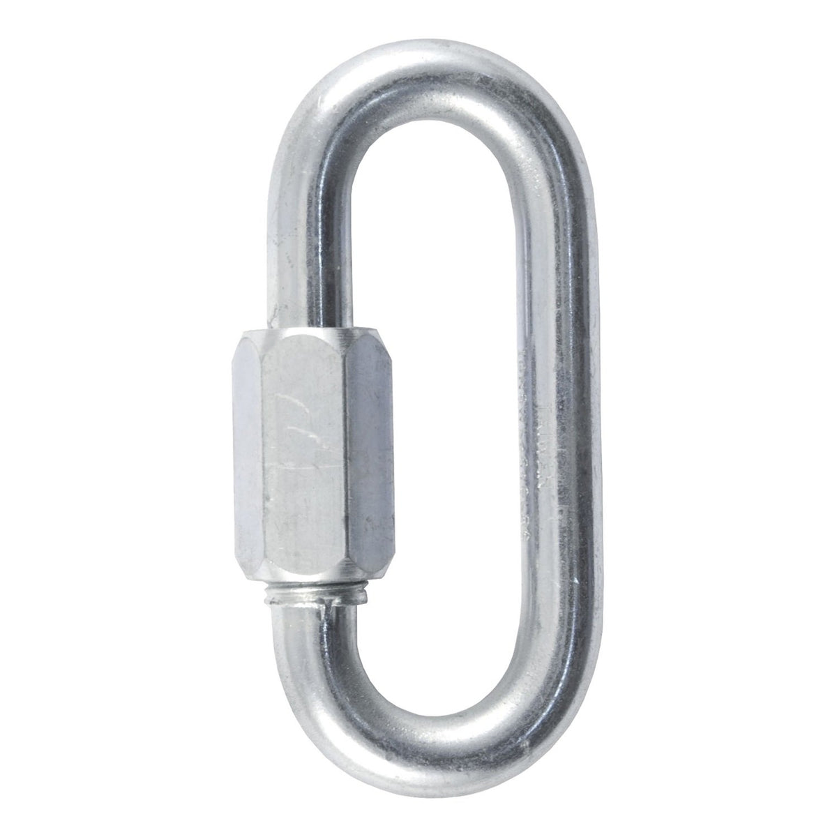 CURT Mosquetón de Cadena de Seguridad para Remolque 82931, 1.1 cm Diámetro, Zinc Transparente
