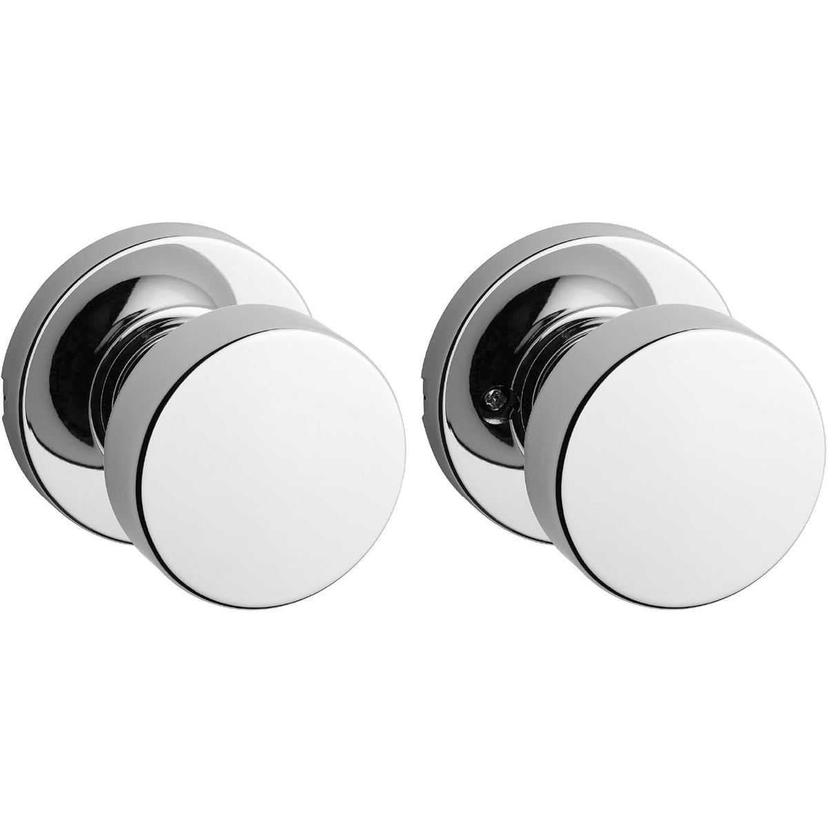 Kwikset Pismo Perilla para Puerta Níquel Satinado - Cromo pulido - Round Rose - Pasaje
