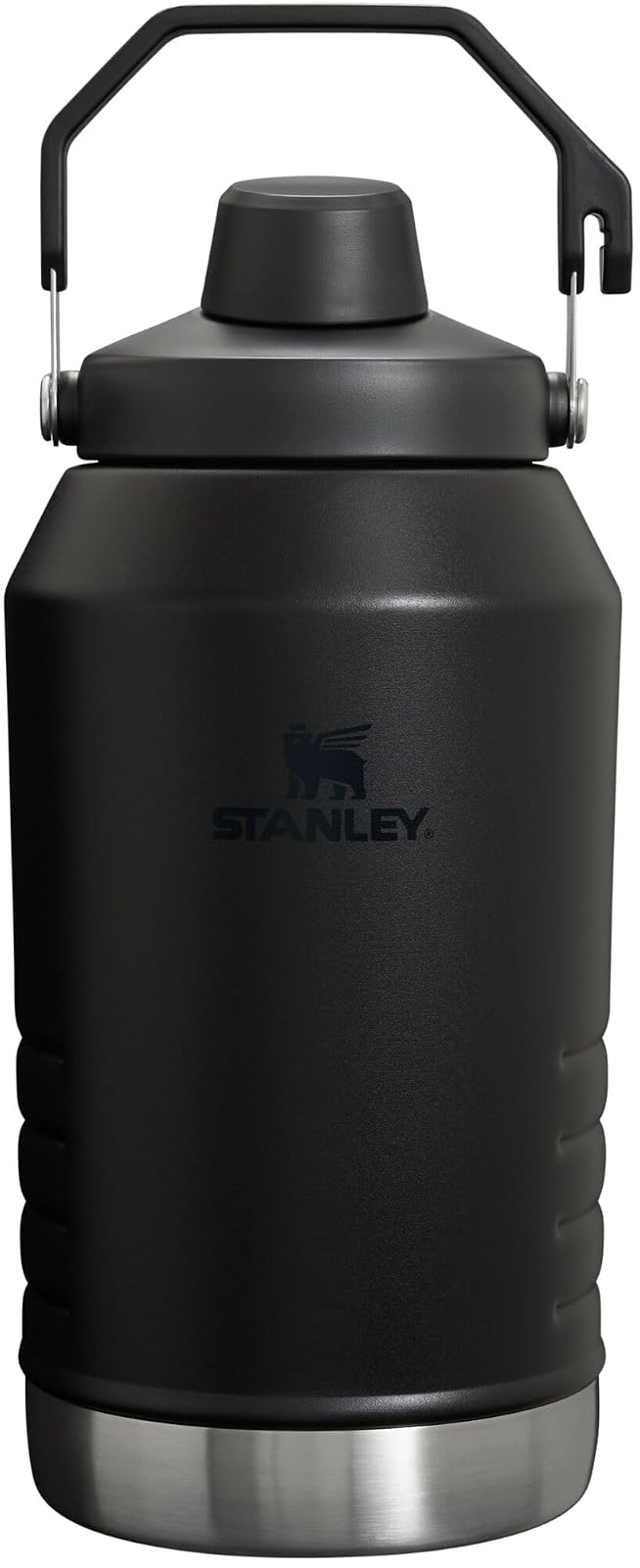 Stanley IceFlow Jarra con Tapa FlowState, Acero Inoxidable Reciclado, 64-96 oz - Negro - 2.8 Litros - 96 onzas