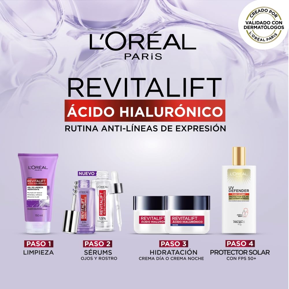L'Oreal Paris Kit revitalift cuidado facial: crema de dia y crema de noche