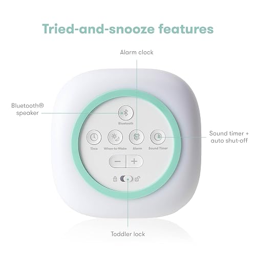 Frida Baby | Reproductor de Sonido 3 en 1 + Despertador + Luz de Noche | Entrenador para Dormir y Despertar | Infantil | Blanco