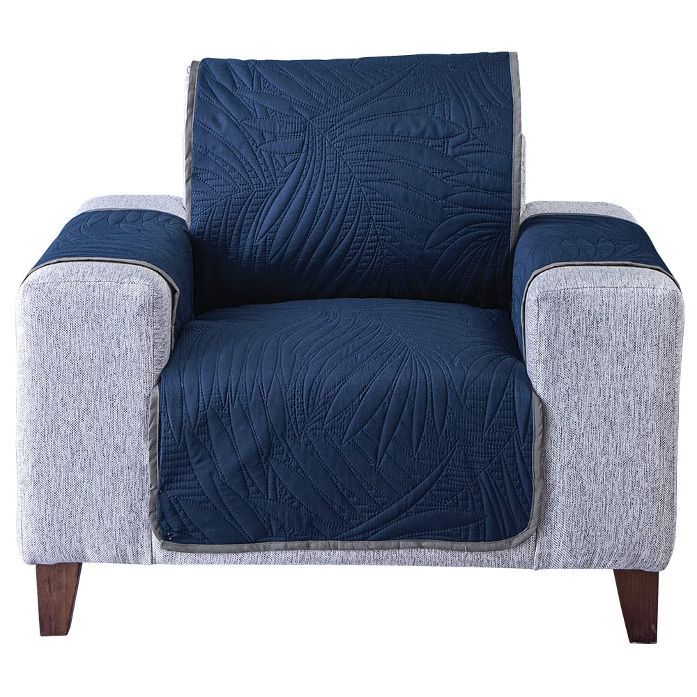 Colchas Concord Protector de Colchón, Color Marino, 100% Poliéster, Tamaño 1 Plaza, Cubre Colchón Suave Que Protege contra Polvo, Manchas y Desgaste, Cubre Colchón con Elástico Ajustable, 1 Pieza