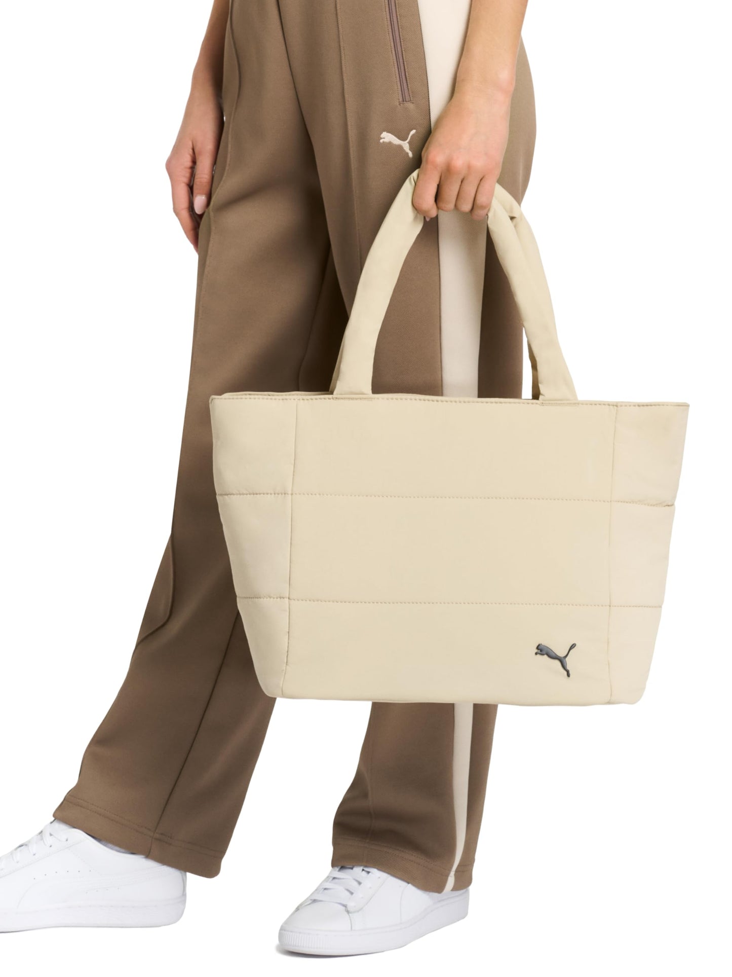 PUMA - Bolso de felpa para mujer, Arena, Una talla, Bolso de peluche