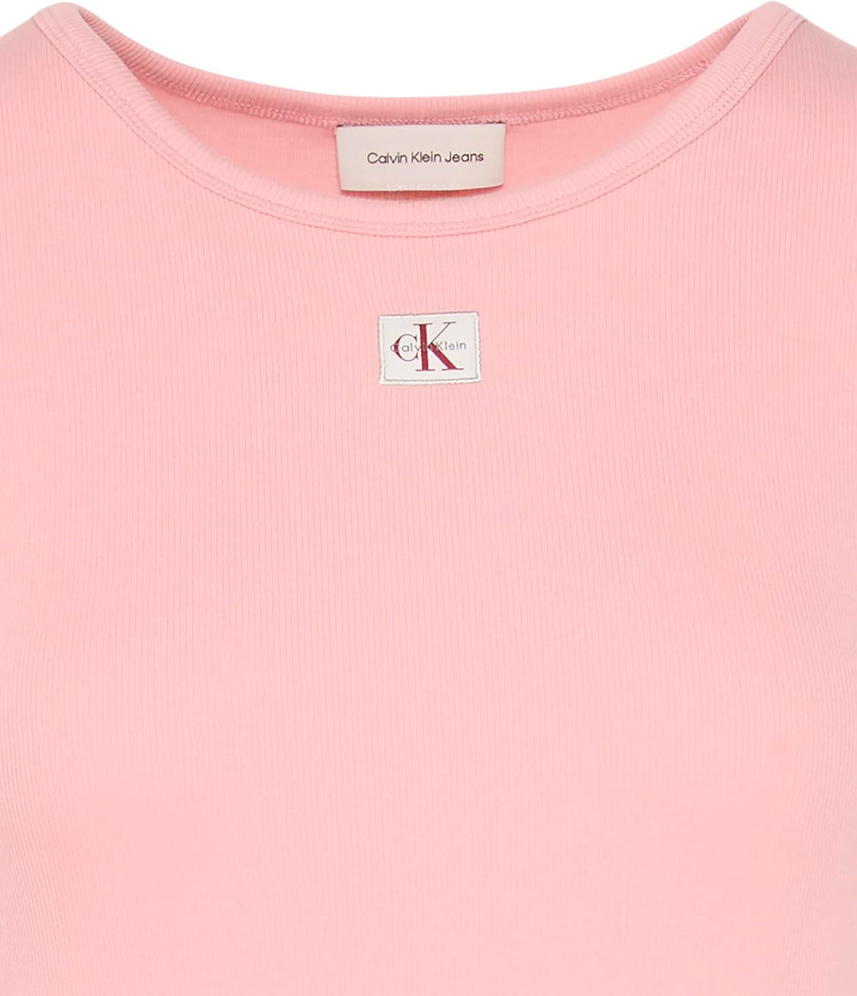 Calvin Klein SL Woven Label 2X2 Baby Rib Maxi Dress Vestido Mujer
