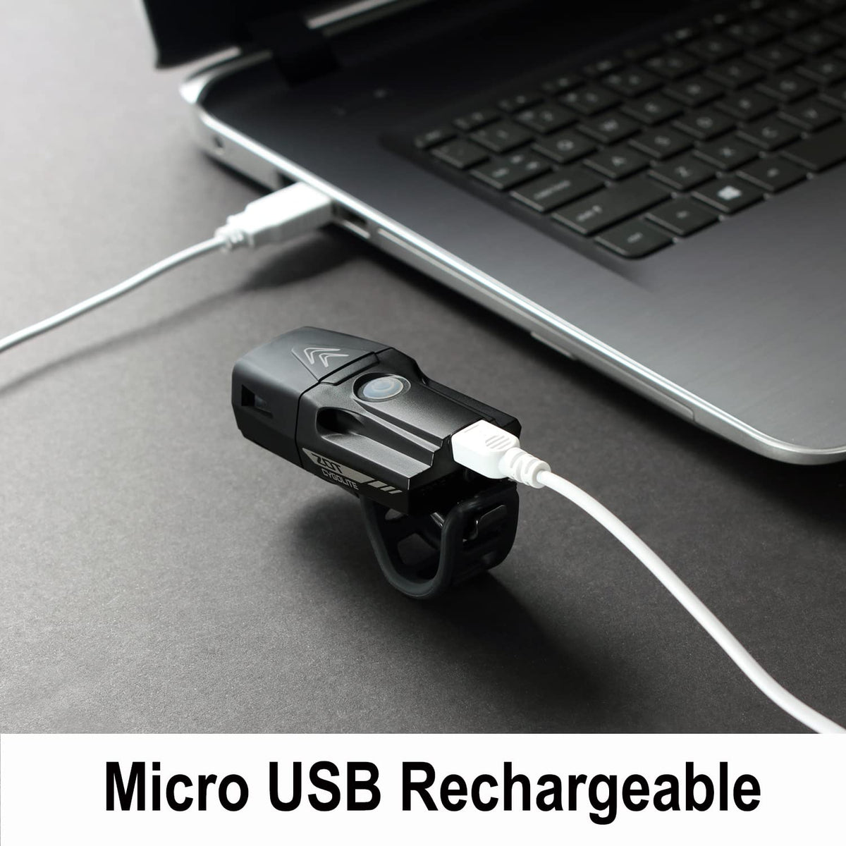 Cygolite Zot Luz de Bicicleta 450 Lúmenes | Compacto, Faro Recargable USB, 8 Modos, IP67 Resiste Agua, Para Carretera Transporte