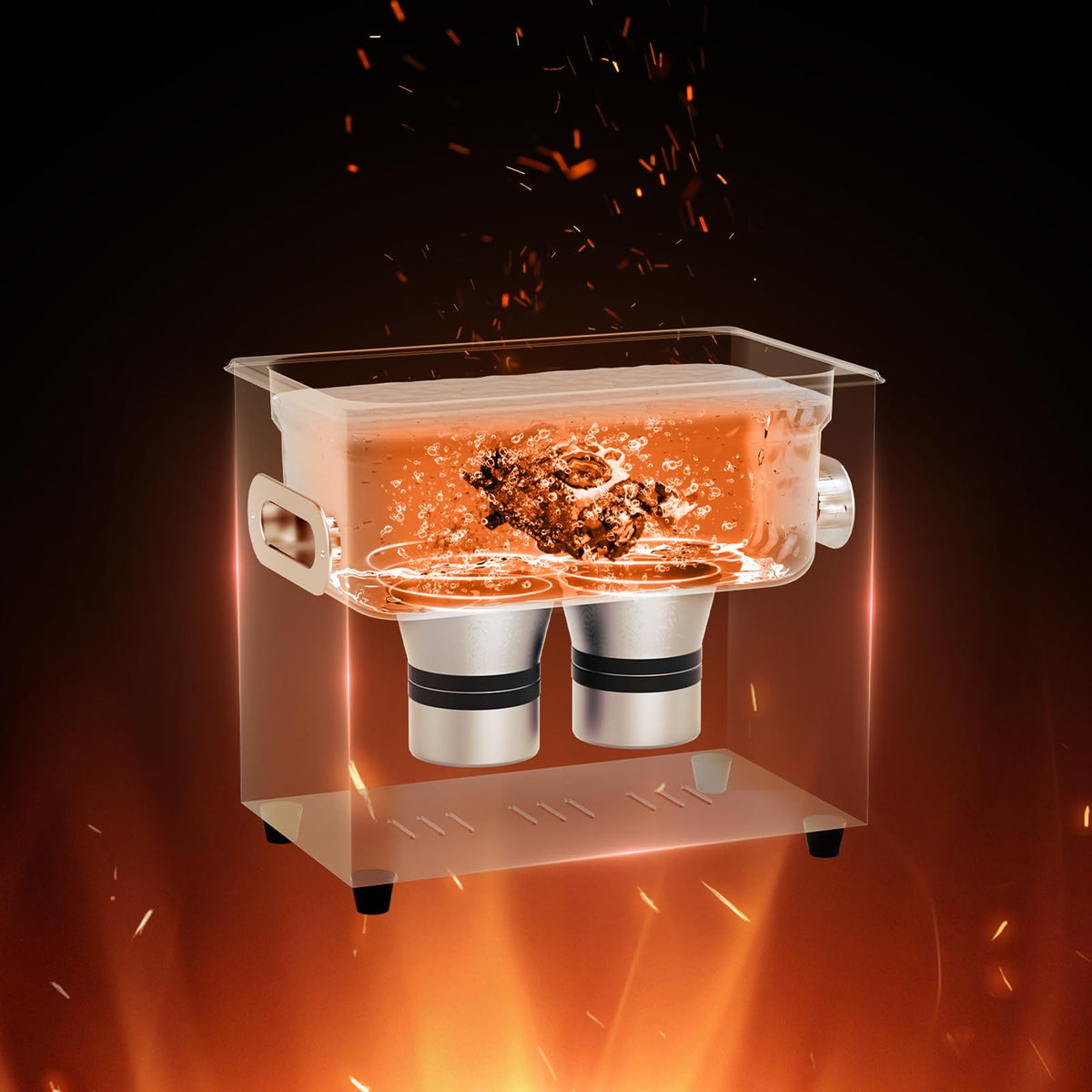 VEVOR - Limpiador ultrasónico de 3 litros con temporizador de calentador y cesta, máquina de cavitación sónica digital profesional, máquina de limpieza de 120 W para instrumentos de reloj, anteojos,