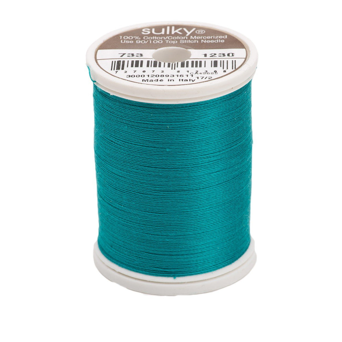 Sulky Of America 400d 30wt Cotton Thread, 500 yd, Dark Teal