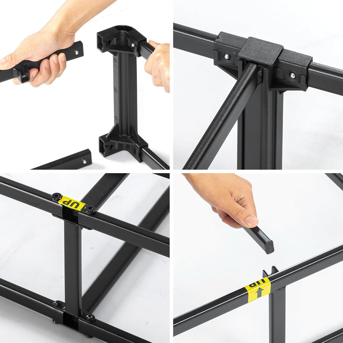 Zinus WonderBox (TM) - Resorte de Caja Inteligente de 9 Pulgadas, Base de colchón de Montaje rápido, Marco de Metal Duradero, matrimonial, Gris