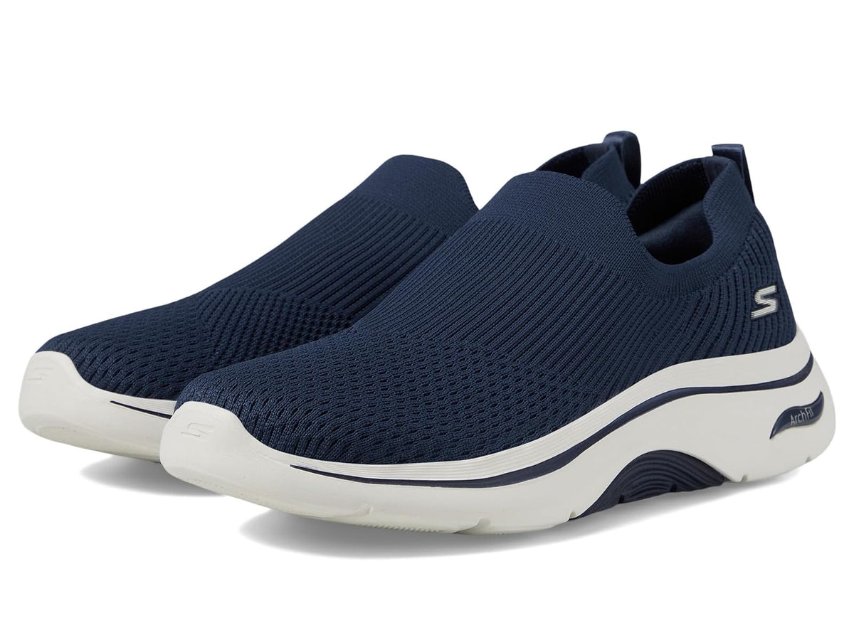 Skechers Go Walk Arch Fit 2.0-Paityn - Tenis para Mujer - 24.5 cm - Azul marino - Blanco