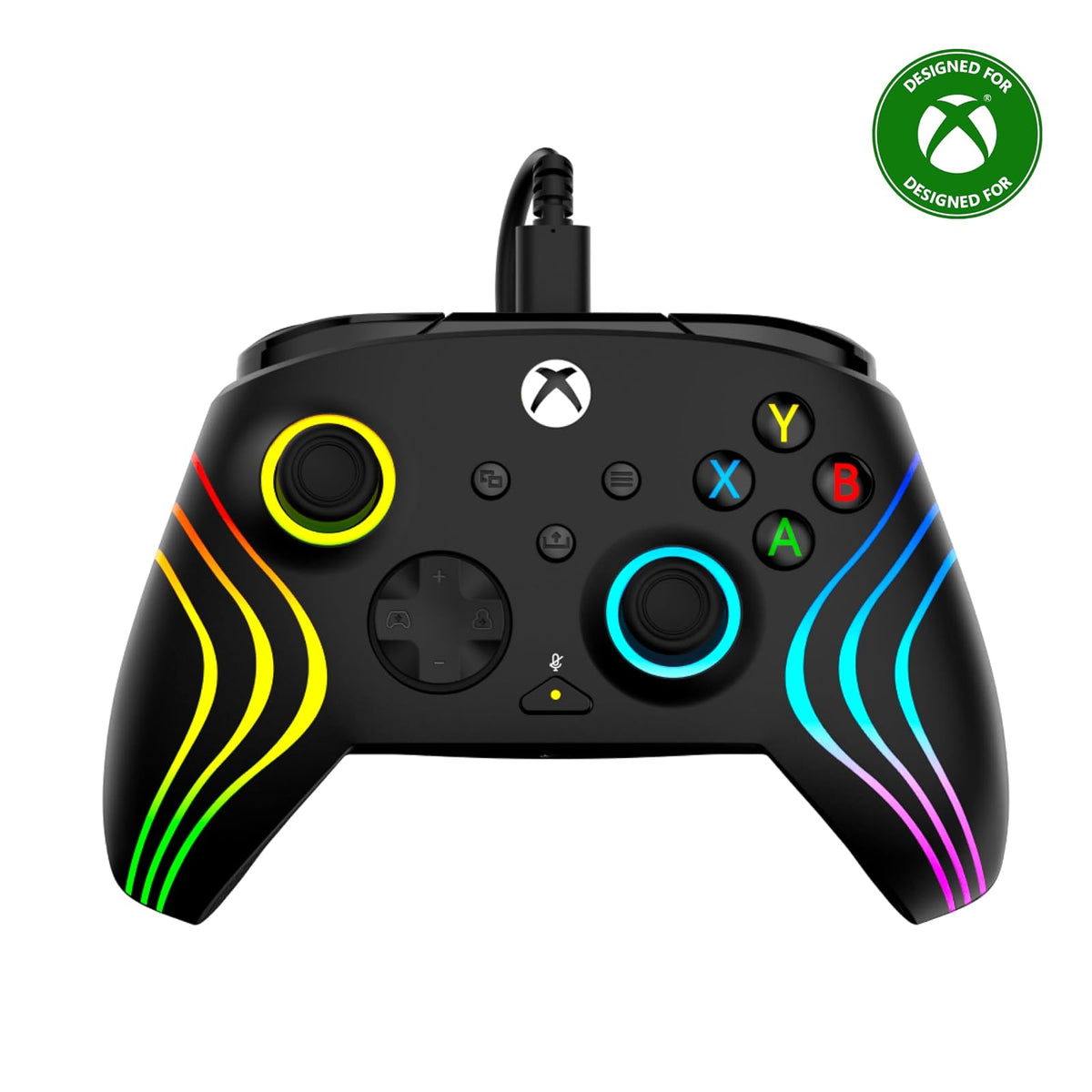 Turtle Beach Afterglow Wave Control Gaming RGB con Cable para Xbox y PC - Negro